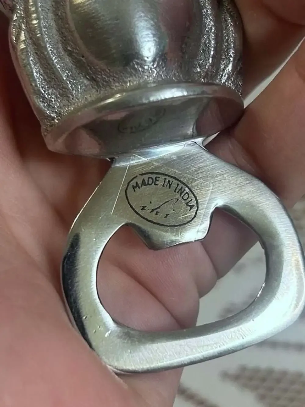 Vintage Metal Decorative Leaf and Scroll Bottle Opener Made in India